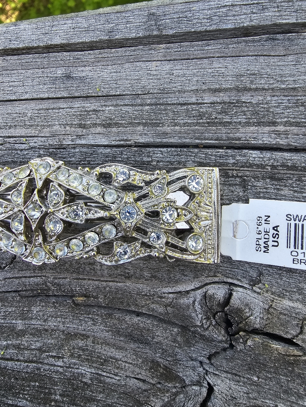 Swarovski Crystal Bridal Hair Clip – Elegant Vintage-Inspired Formal Piece - Picture 3 of 5